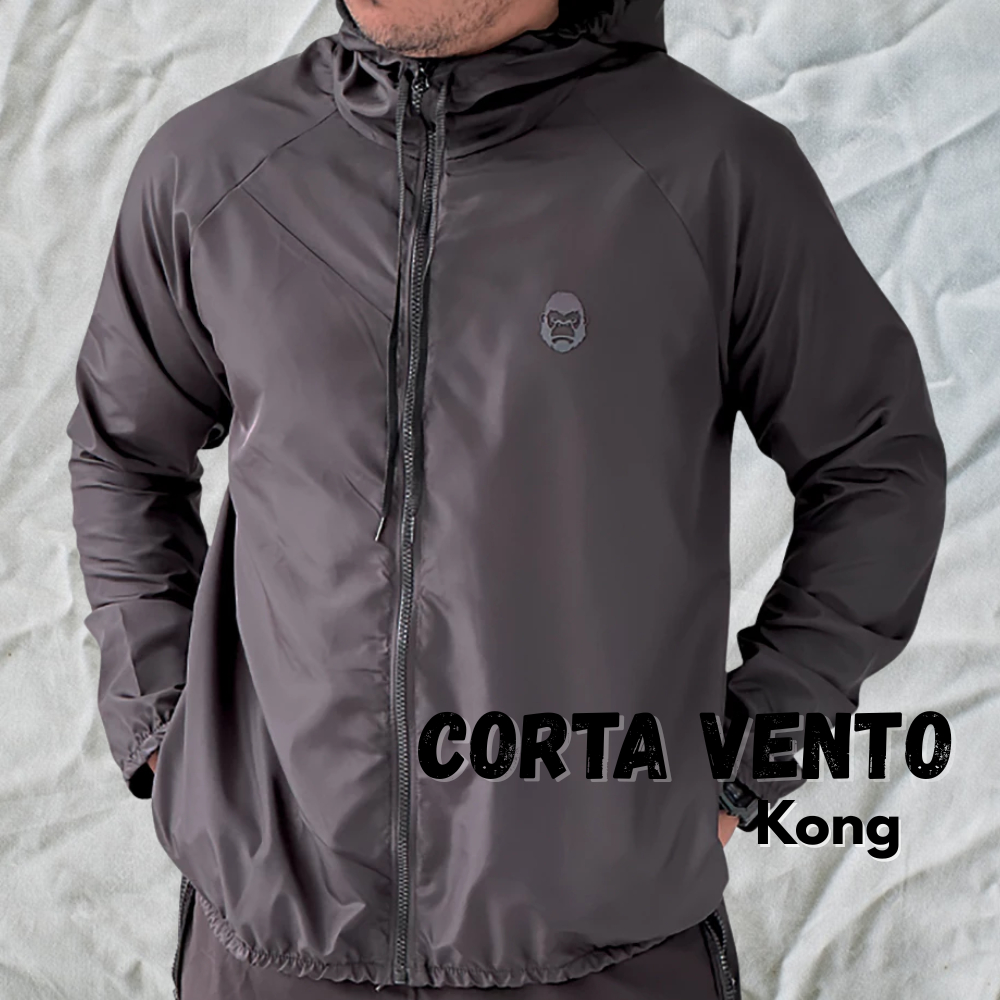 Jaqueta Masculina Kong Impermeável Corta Vento.