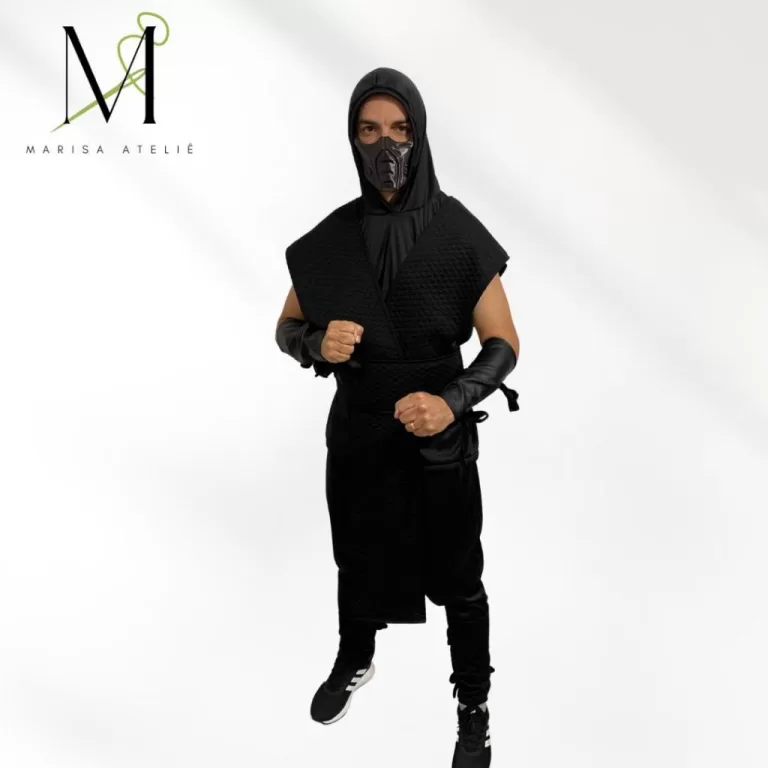 Fantasia Cosplay Mortal Kombat Noob Saibot Com Má