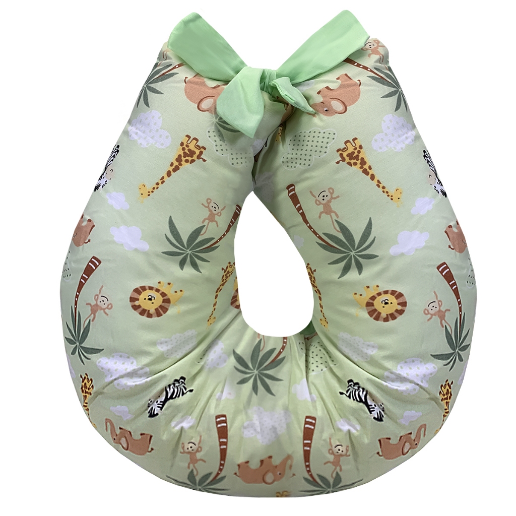 Almofada De Amamentação Com Laço Zíper Super Macio 100% Algodão