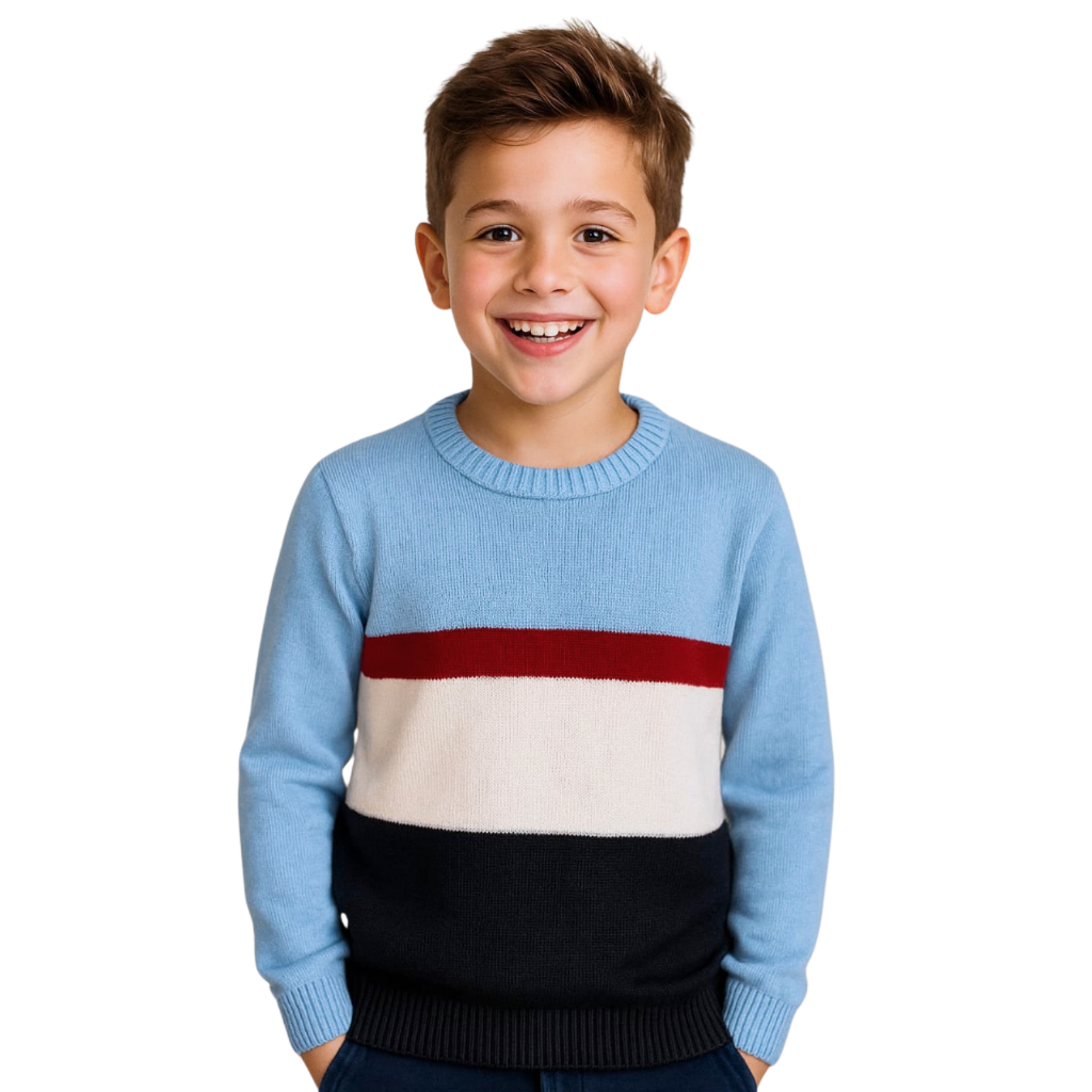Blusa Infantil Tricô Aristides  Nova Coleção Inverno (2 ao 14 anos)