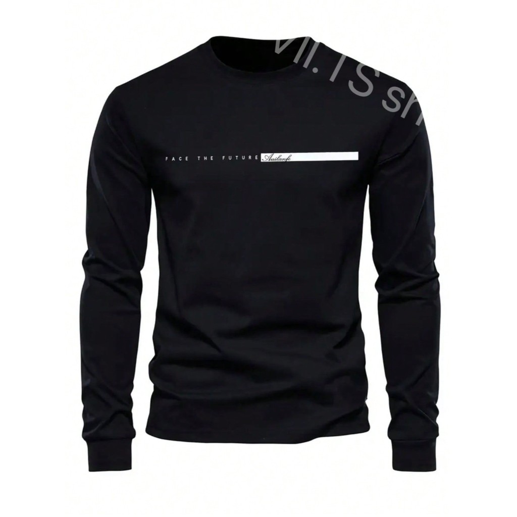 Camiseta Manga Longa Masculino Los Angeles Blusa Frio 100% algodao