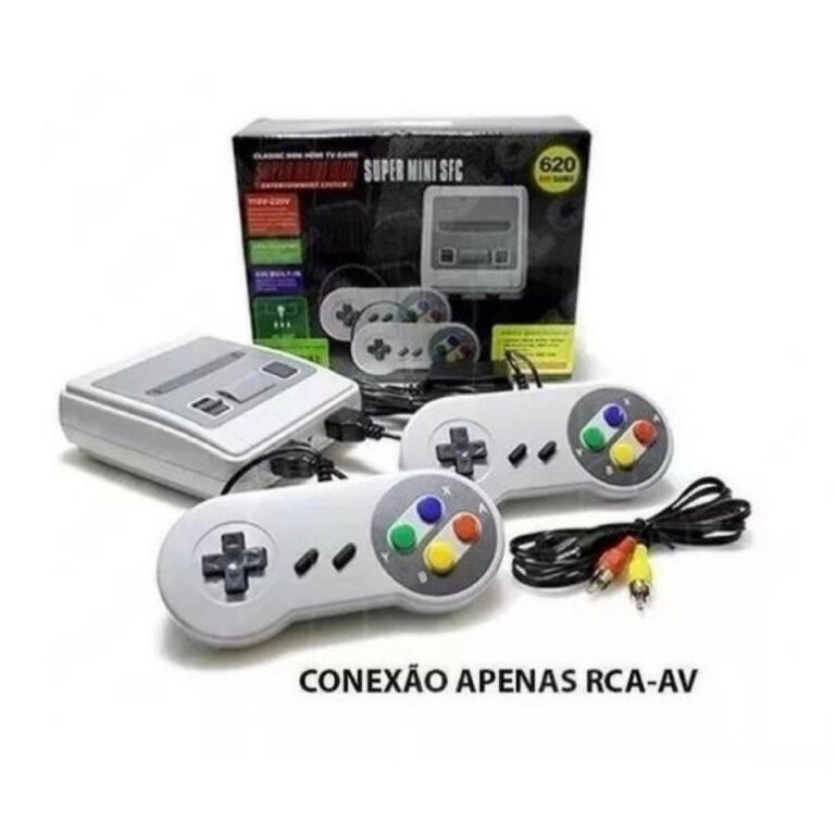 Video Game Super Mini 620 Jogos Retro 8 Bits 2 Con