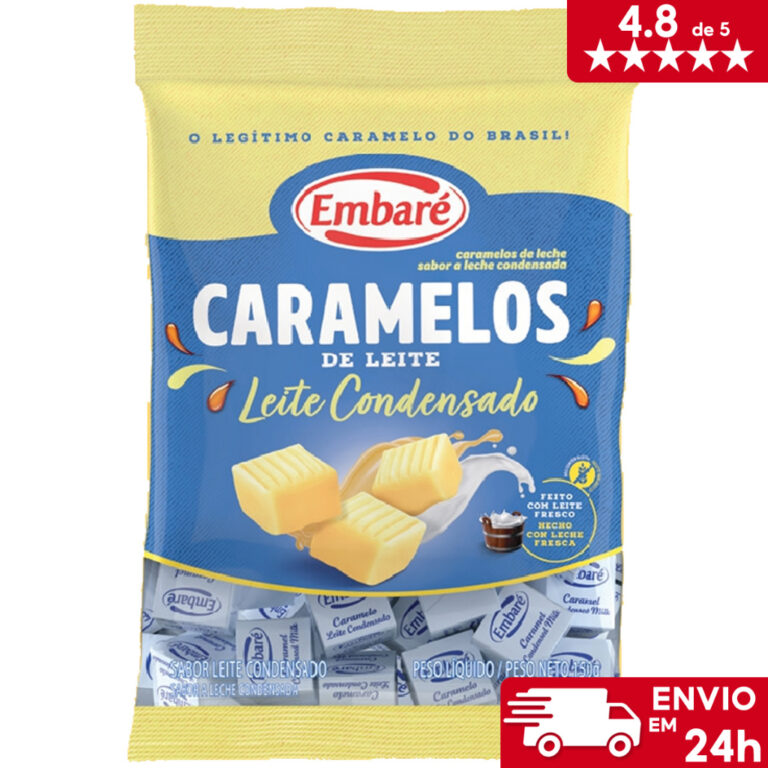 Bala Caramelos de Leite Sabor Leite Condensado 660