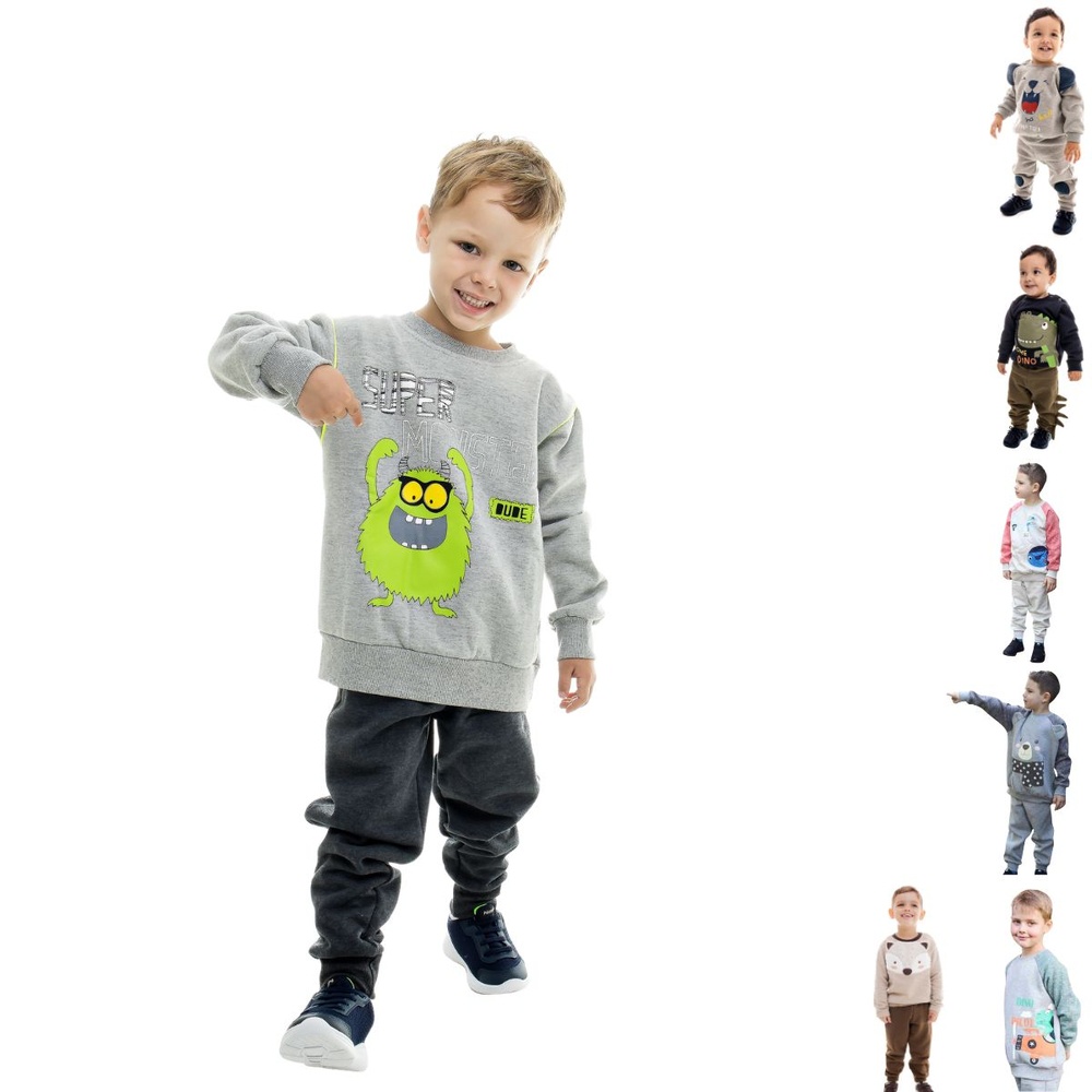 Conjunto Inverno Masculino Infantil  Sem Capuz