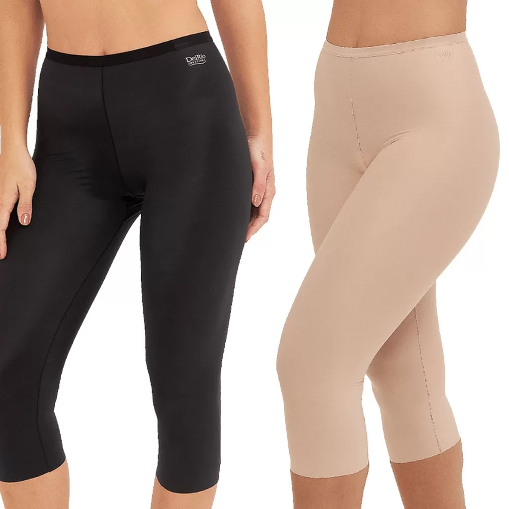 Calça Corsario Capri Segunda Pele Invisible Sem Costura Delrio Modeladora Disfarça Celulite Fina