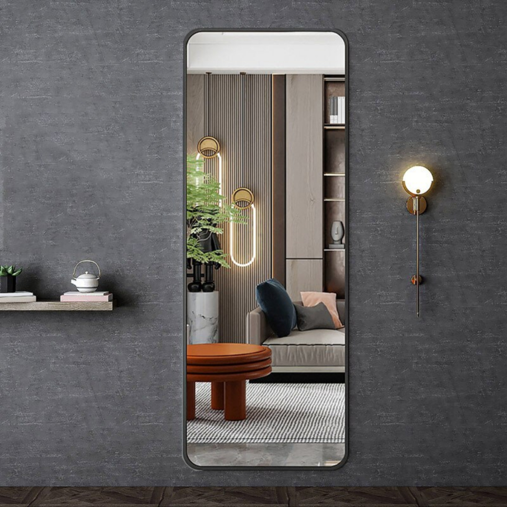 Espelho Lopazzi GRANDE ORGÂNICO RETANGULAR VIDRO DECORAÇÃO PARA SALA QUARTO BANHEIRO SUPORTE OU DUPL