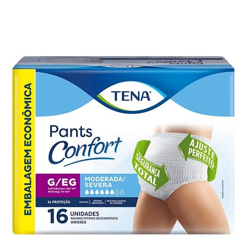 FRALDA GERIATRICA TENA PANTS CONFORT G/EG – 