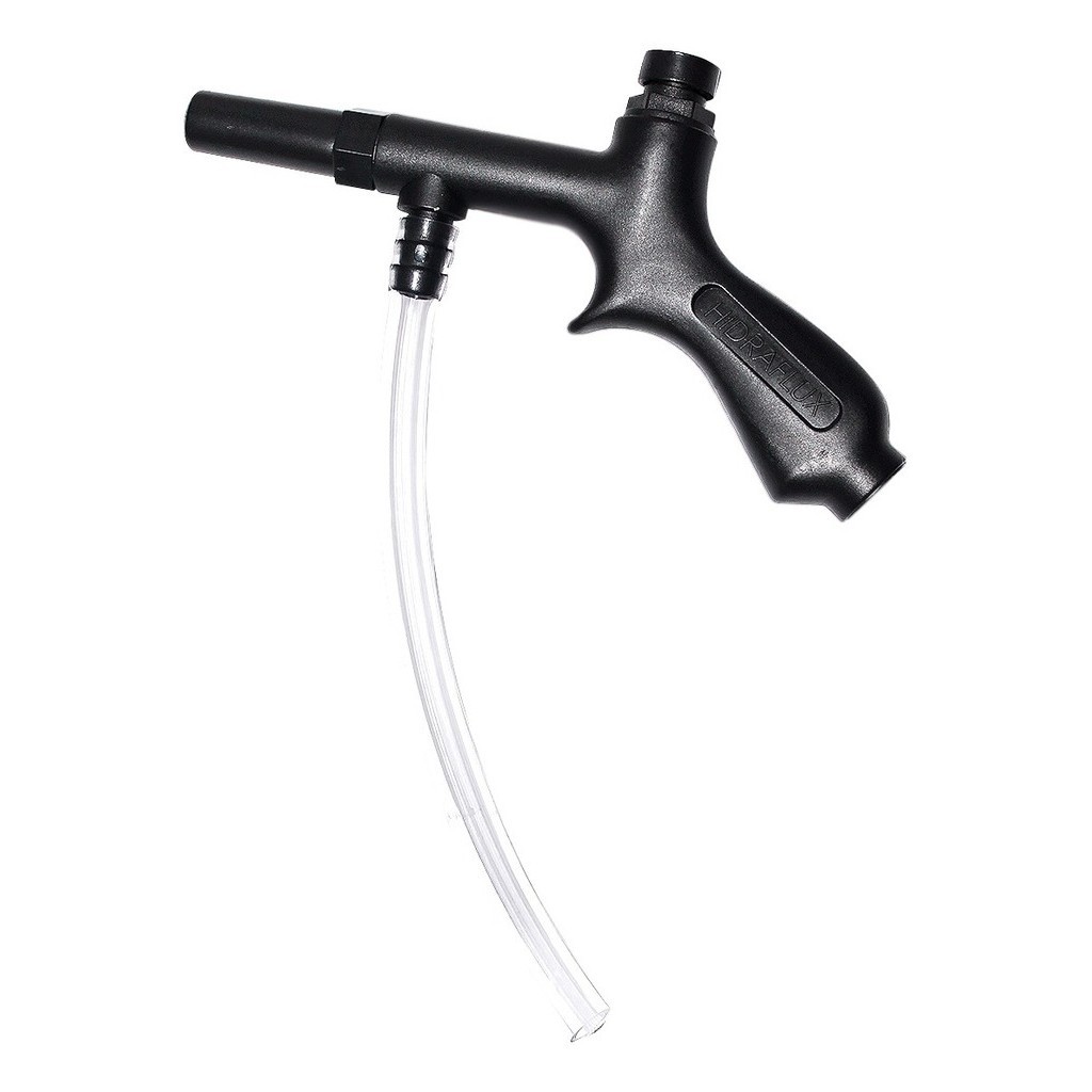 PISTOLA PULVERIZADOR HIDRAFLUX PRETO BOTAO DE PLASTICO