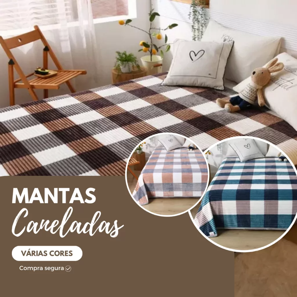 Manta Coberta de Casal Lã de Carneiro  2,10×1,90 Mt Varias Cores
