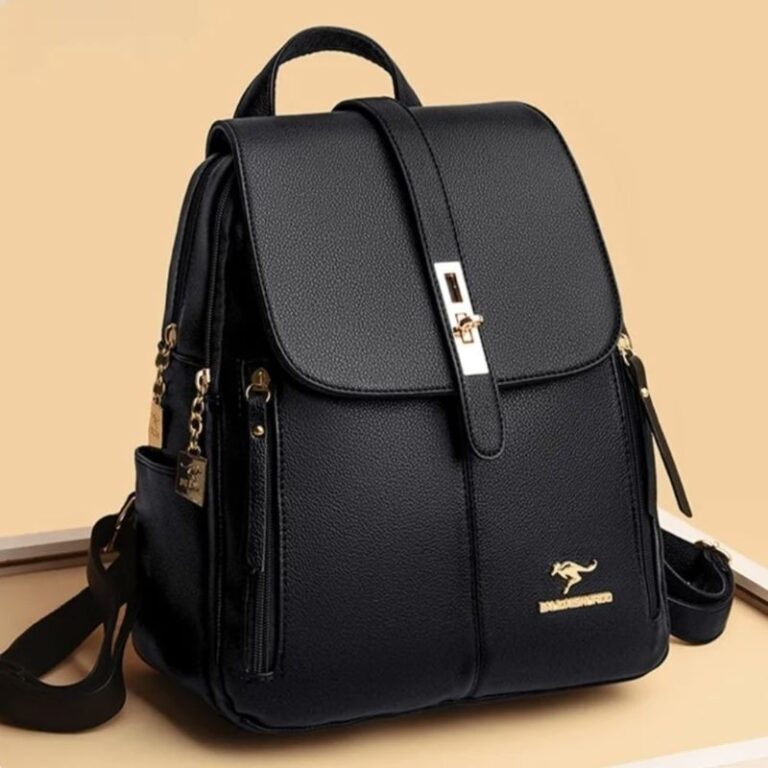 mochila De Costas Couro Social Feminina Elegante R