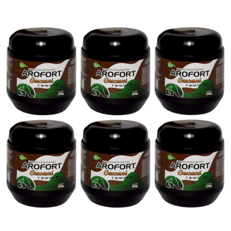 Kit com 6 – Pomada Massageadora Arofort Casc
