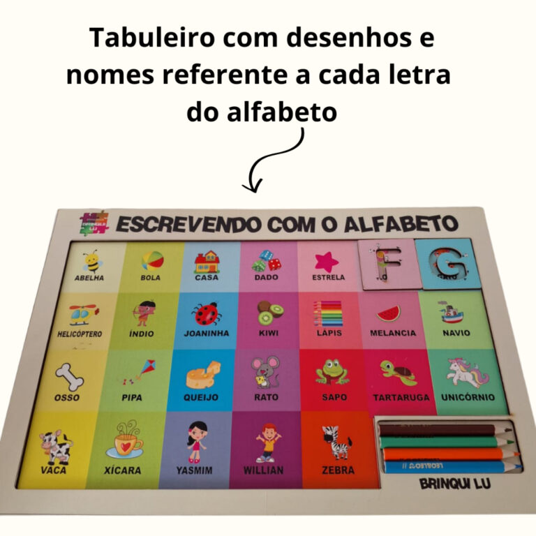 Jogo de Tabuleiro Brinqui Lu: Escrevendo com o Alf