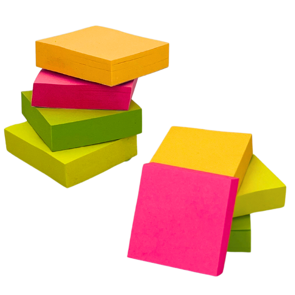 Kit Bloco Adesivos  Bloco Para Anotações Colorido 400 folhas 800 folhas e 2000 folhas