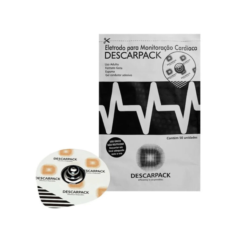 Eletrodo ECG Monitoração Cardíaca Descarpack Pa