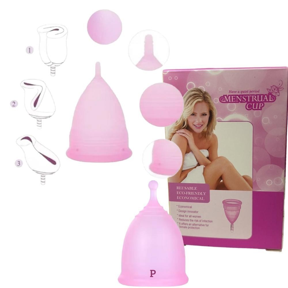 Cup Coletor Menstrual Copo Ecológico Silicone Reutilizável Prático e Comfortável