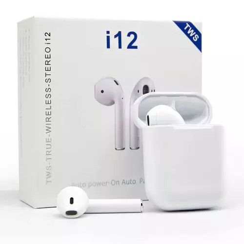 New Fone de Ouvido Wireless i12 TWS AndV