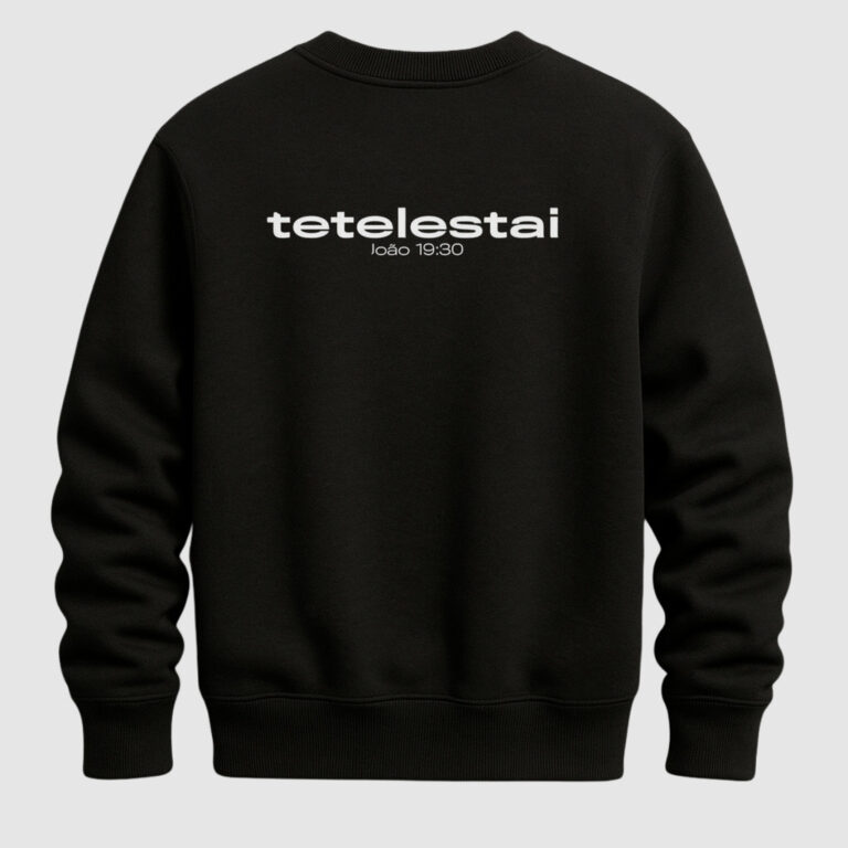 Moletom Careca Estampado Costas Estampa Cristã Al