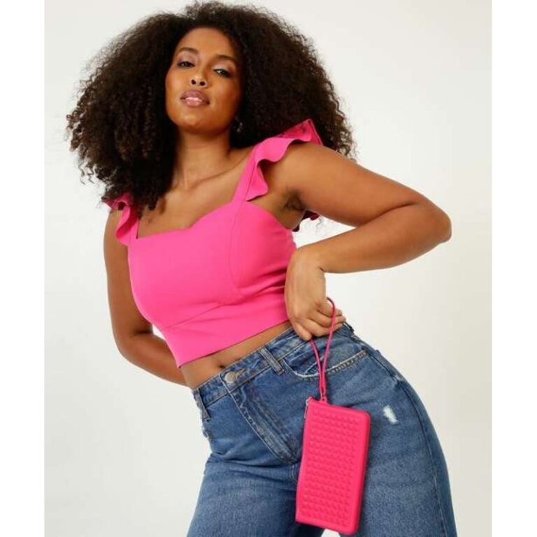 Carteira feminina pirâmide bolsa porta cartão po