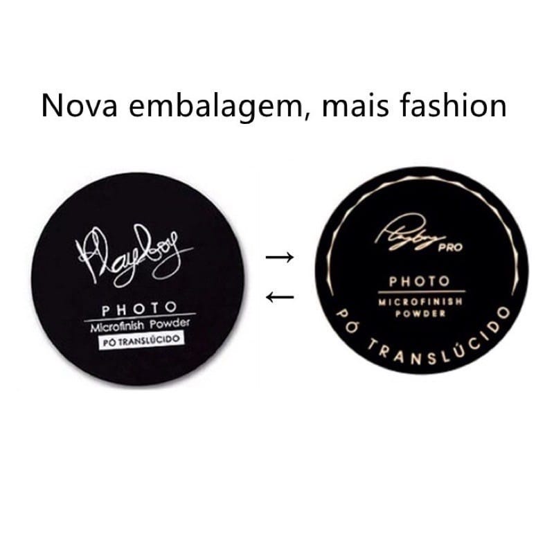 pó translúcido powder zart makeup pó de banana fixador Play boy PB1033