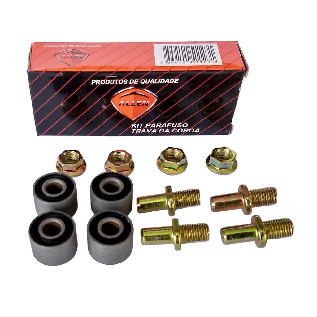 Bucha da Coroa Honda CG 125 / Today / Titan ATÉ 99 / Titan 125 00 a 04 KIT 4 Bucha + 4 PRIS + 4 Porc