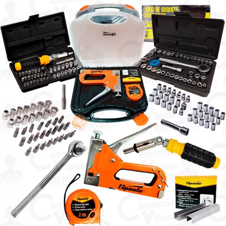 Kit Jogo De Ferramentas 84 Peças Manuais Chave Ca