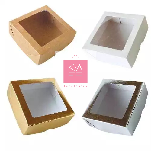 Caixa com Visor S23 12x12x4 cm 10 unidades  ASSK  