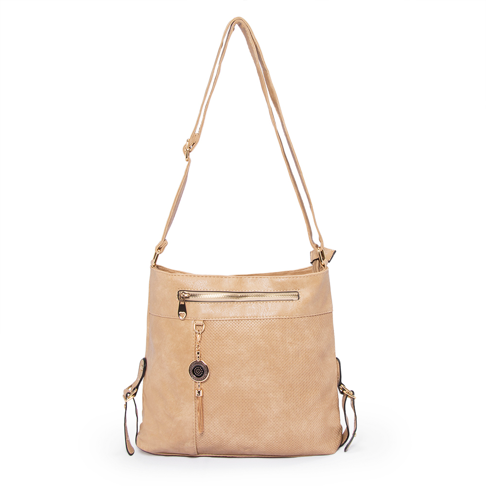 Bolsa Grande Zíper Chaveiro Alça Ajustável
