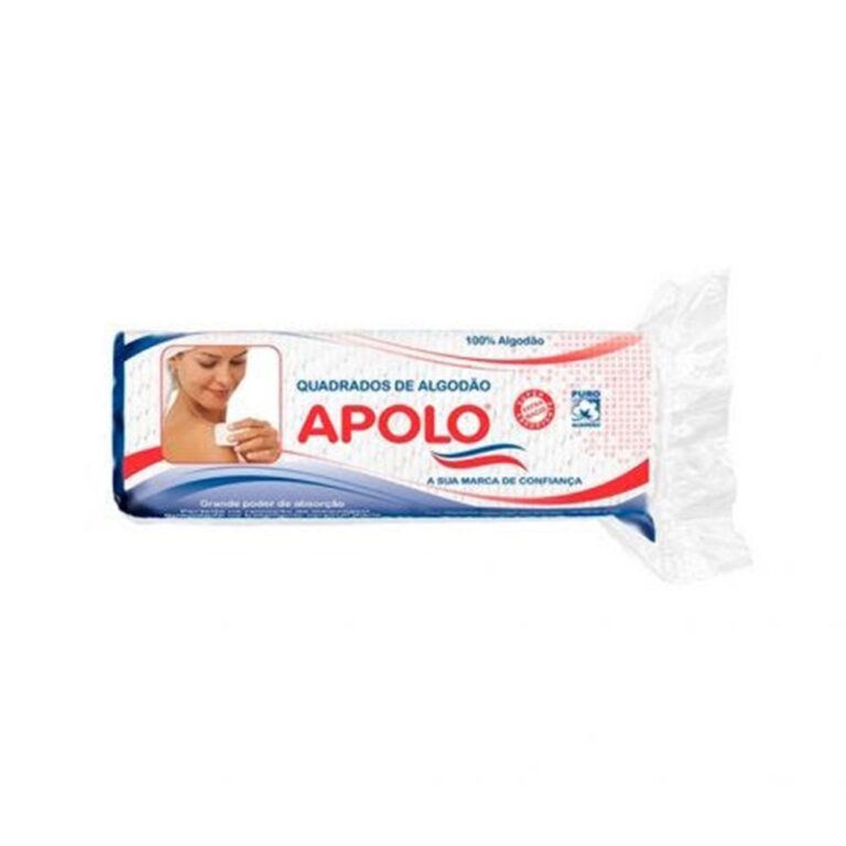 Algodão Apolo Quadradinho Facial Zip Lock 50g