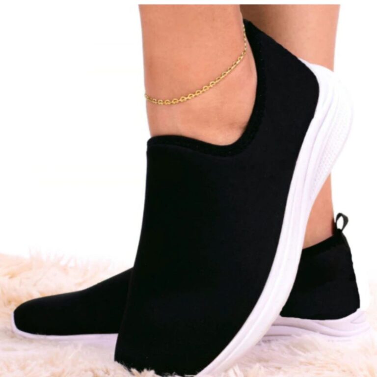 Tênis Feminino Meia Calce Fácil Slip On Leve Fle