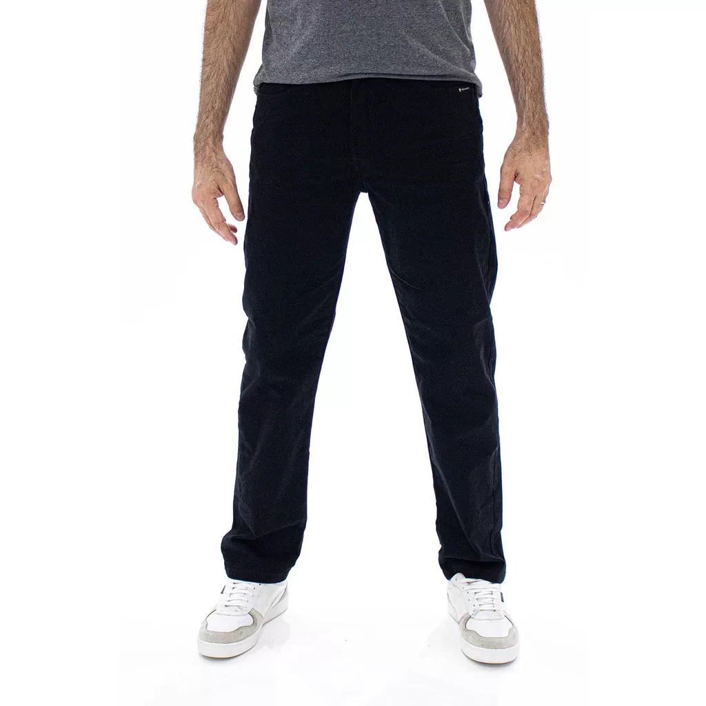 Calça Masculina Sarja Angeles Flex Polo Wear Preto