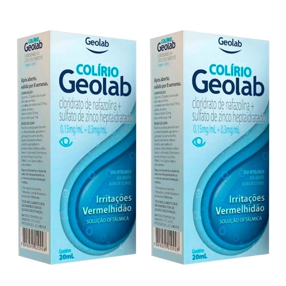 Kit 2 und Colírio Geolab 20ml
