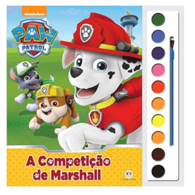 Livro Aquarela Patrulha Canina