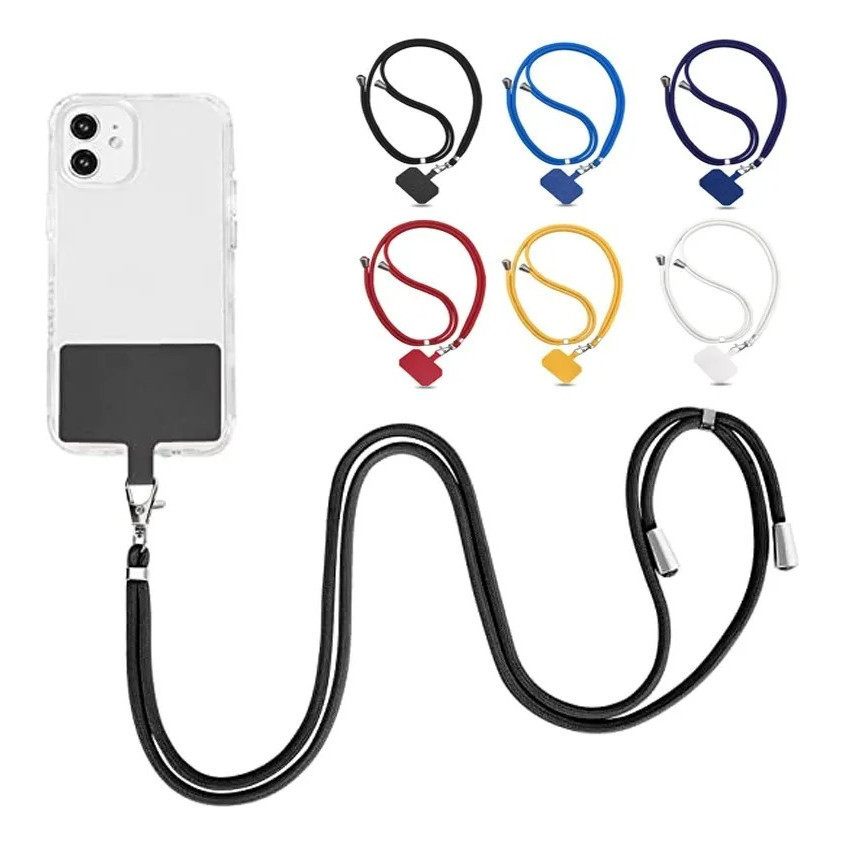 KIT 3 Peças Cordão Universal de Nylon Para Smartphone Celular –  Alça Macia de Pescoço e Pulso – Ent
