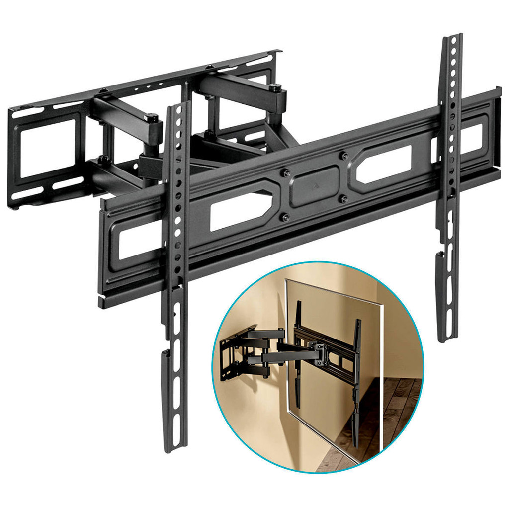 Suporte Articulado para Televisão 37 a 80 até 40kg em Aço Inclinação Lateral e Vertical Clanm CS41