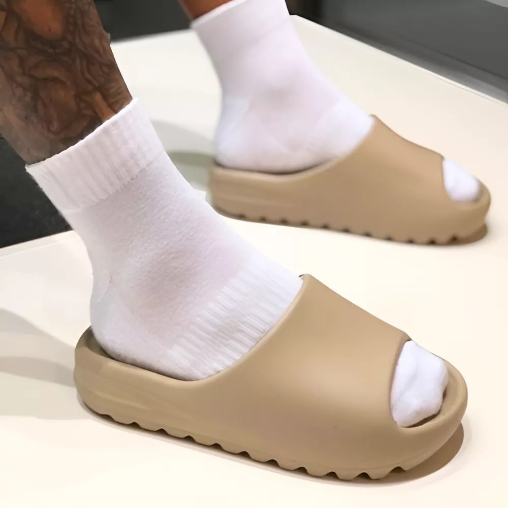 Chinelos De Verão Homens Mulheres Sandálias De Fundo Alto Eva Macio Tendência Do Dedo Pé Aberto Prai