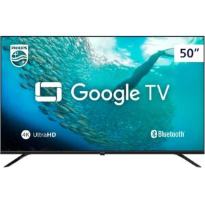 Philips Smart TV 50″ 4K Google TV: Imersão e Controle Total