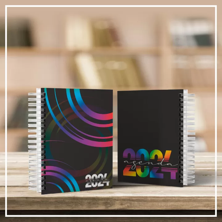 Agenda 2024 – A5 21,5 x 15,5cm 1 dia por fol