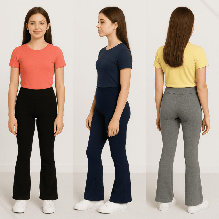 Calça Flare Infantil Juvenil Legging Suplex Cintu