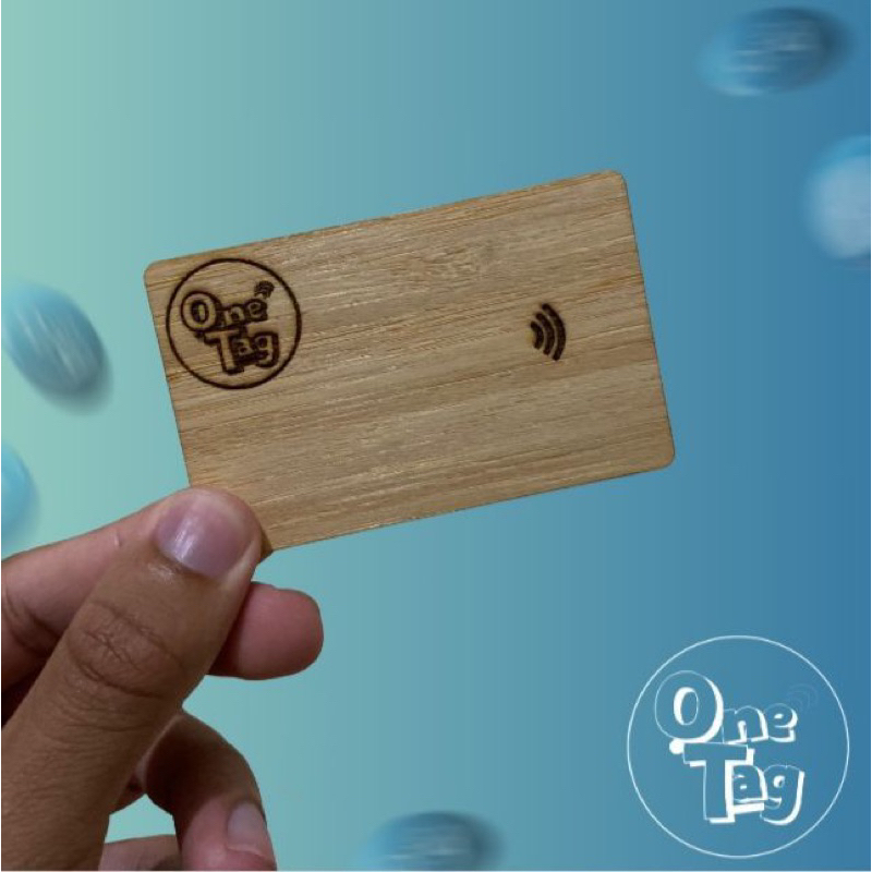 Cartão de Visita De Bambu Digital Com Tecnologia NFC + QrCode