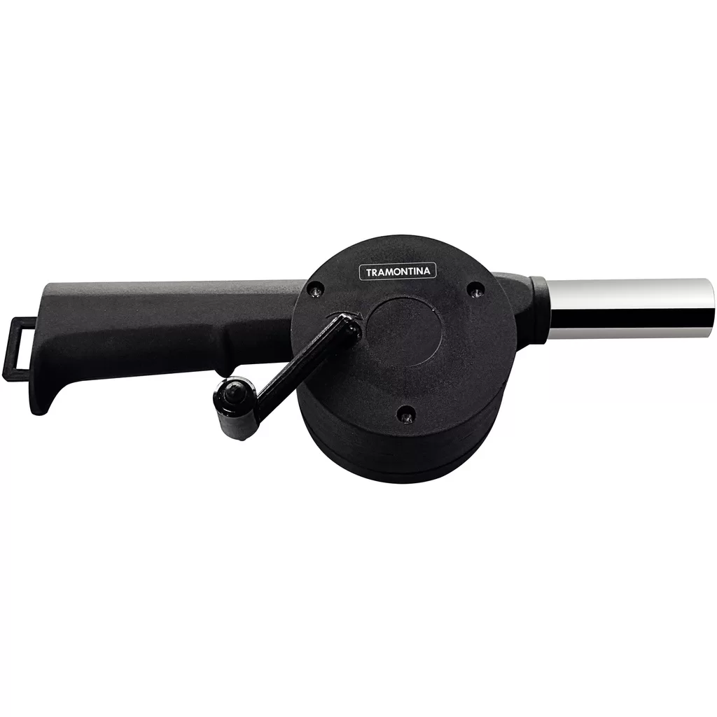 Soprador Manual Tramontina Inox P/ Carvão Churrasco Preto