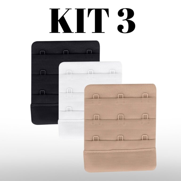 Kit 3 Unidades De Extensor Triplo Para Sutiã