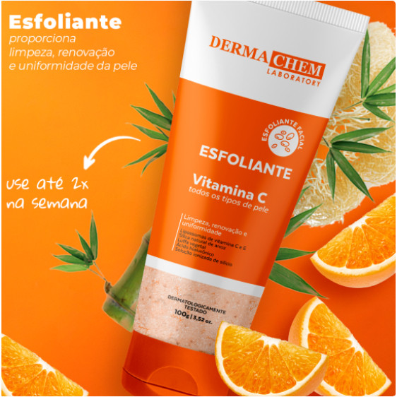 Gel Esfoliante Facial Dermachem Vitamina C  Limpez