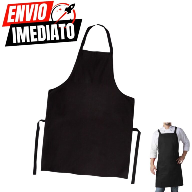 Avental De Pvc Preto Forrado Impermeável Engate R