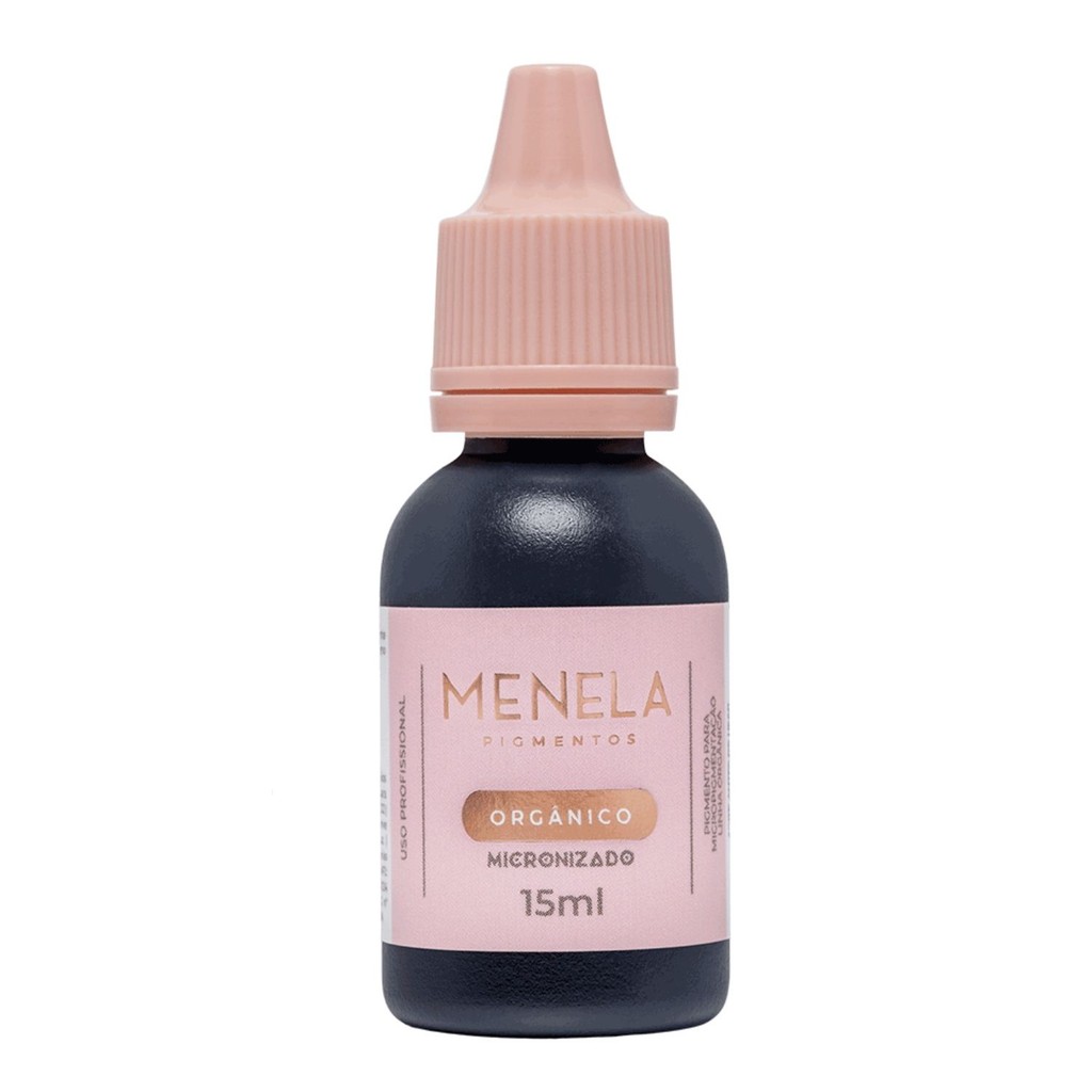 Pigmento Menela Mr. Black (Preto Puro) 15ml – Orgânico Micropigmentação Sobrancelhas