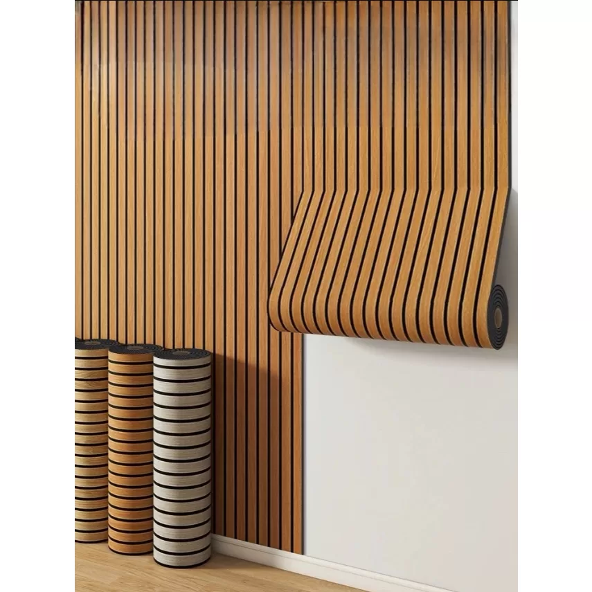 Papel de parede adesivo 5 METROS x 45 CM ripado marmorizado madeira GABISHOP