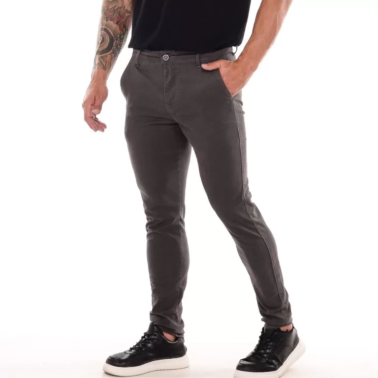 Calça Masculina Alfaiataria Bolso Faca Moda Casua