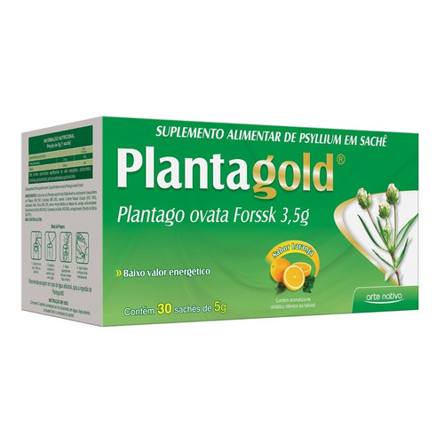 Planta Gold Psyllium Plantago Ovata 3,5g 30 Sachê