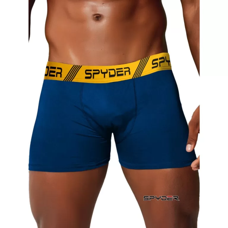 Kit com 10 Cuecas Boxer Masculinas Spyder Lisas co