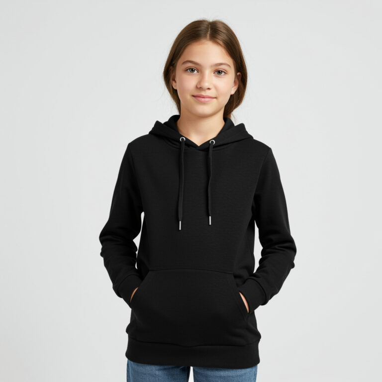 Moletom Infantil Kids Feminino Com Capuz Canguru M