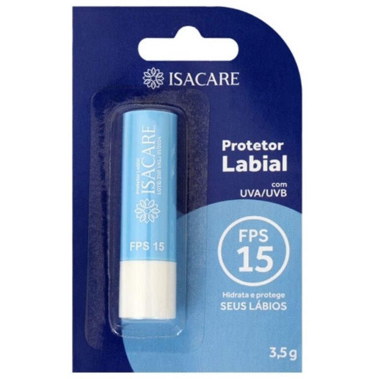 Protetor Labial FPS 15 Sem Cor Isacare 3,5g